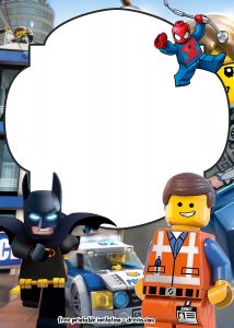 Free Lego Movie Invitations For Free Printable Birthday intended for sizing 1500 X 2100