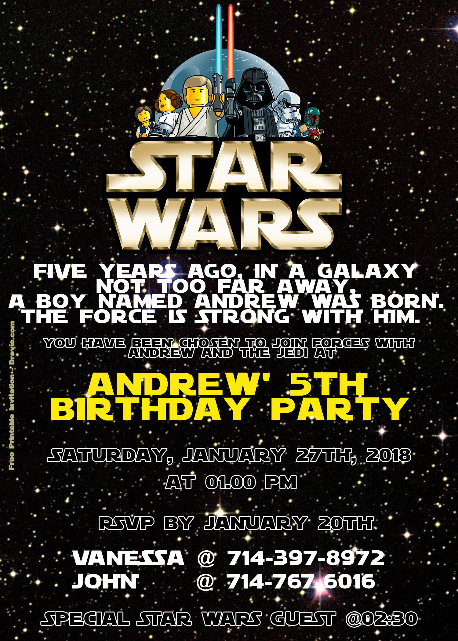 Free Lego Star Wars Birthday Invitation Psd Free Printable inside dimensions 1500 X 2100