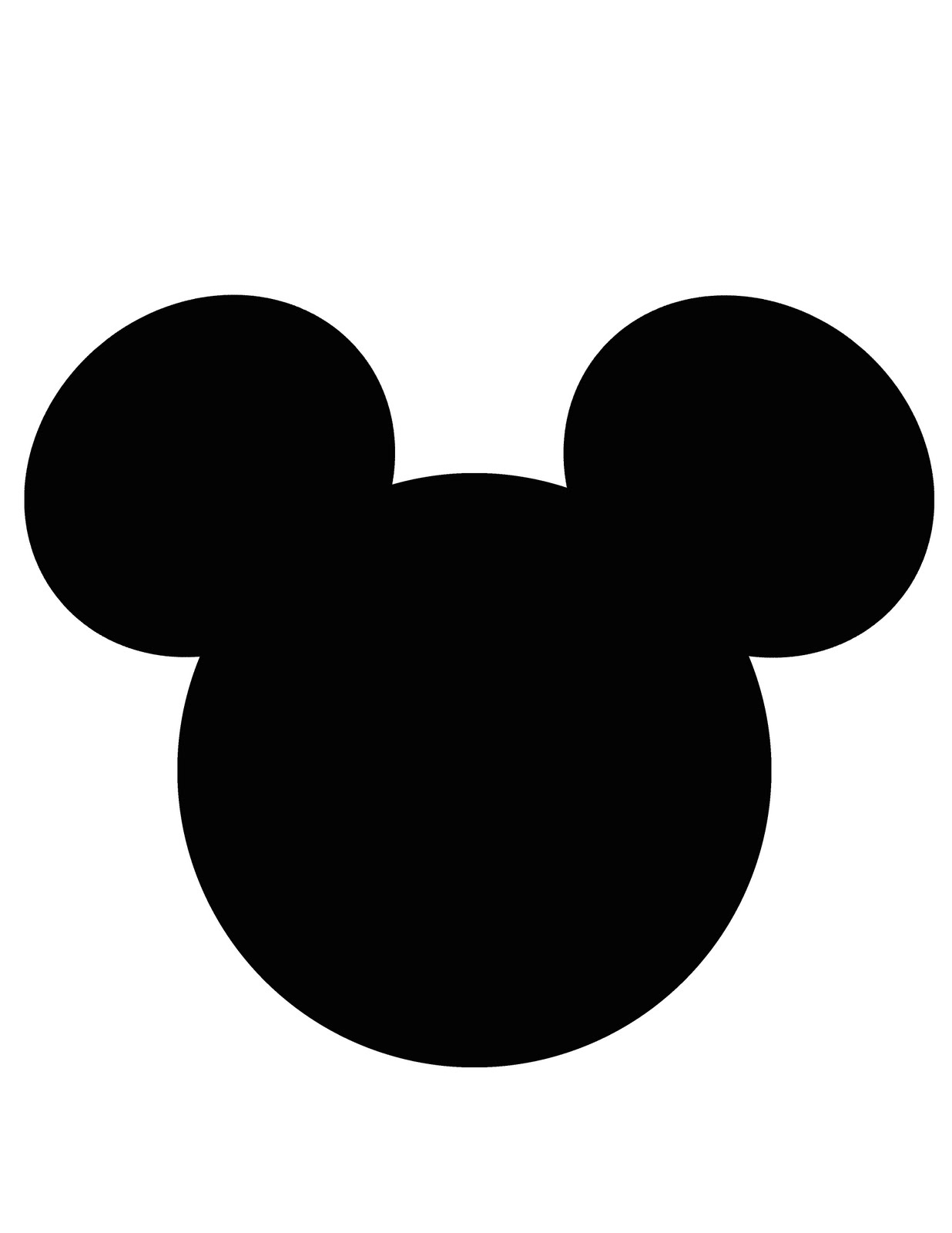 Mickey Mouse Head Template For Invitations • Business Template Ideas