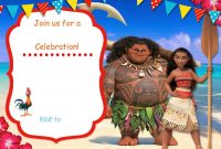 Free Moana Birthday Invitation Zoey 4th Birthday Birthday with measurements 1500 X 1071