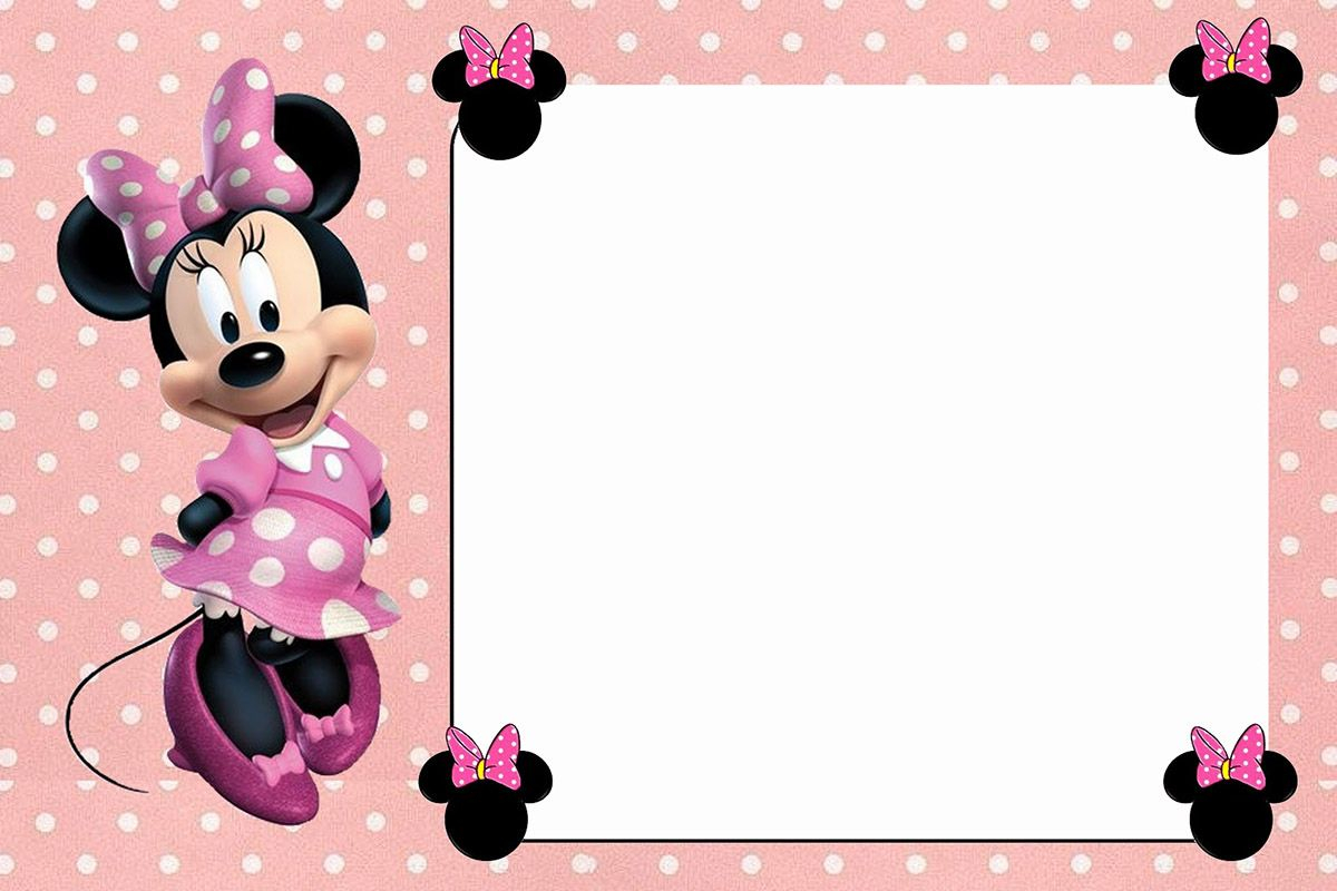 Free Online Minnie Mouse Invitation Template Frd Like In 2019 with size 1200 X 800