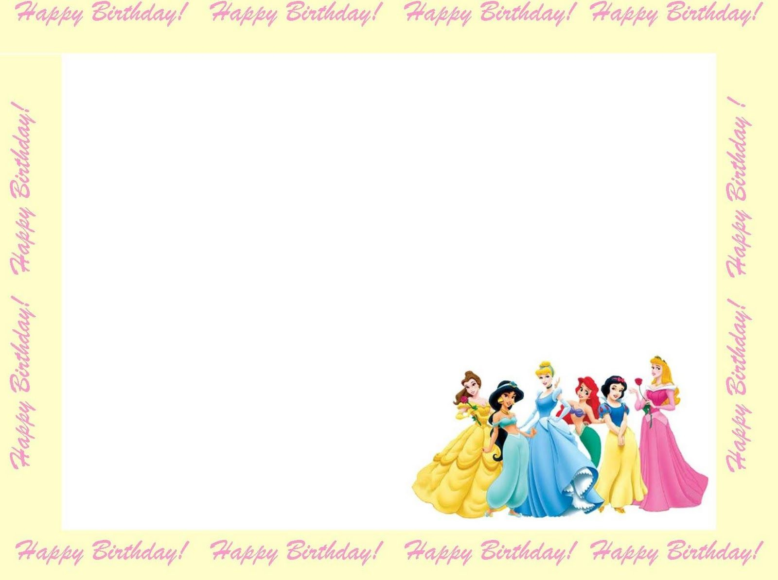 Free Princess Invitations To Print Free Printable Disney Princess in measurements 1600 X 1194