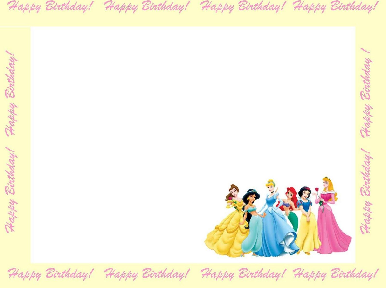 Free Princess Invitations To Print Free Printable Disney Princess intended for dimensions 1600 X 1194