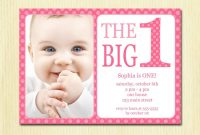 Free Printable 1st Birthday Invitation Template Birthday for sizing 1500 X 1071