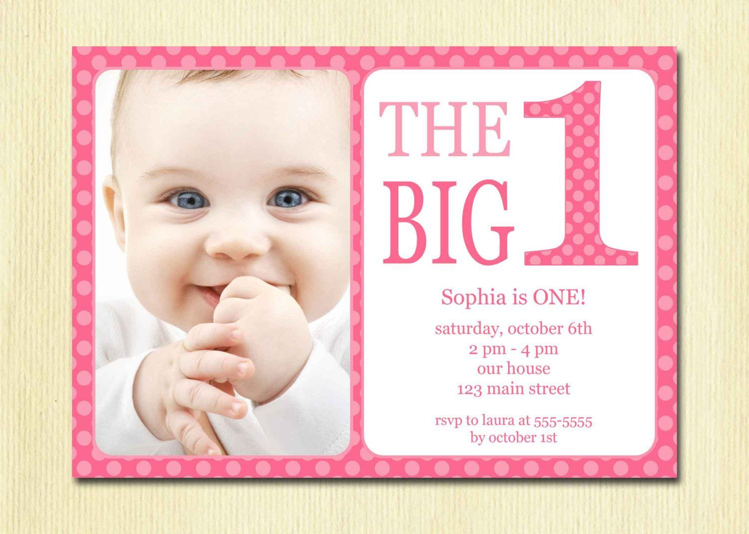 Free Printable 1st Birthday Invitation Template Birthday intended for sizing 1500 X 1071