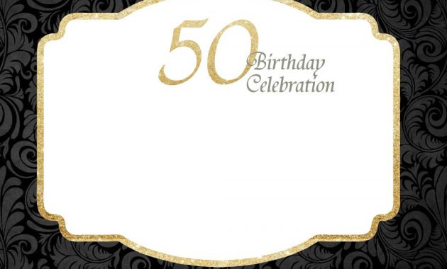 Free Printable 50th Birthday Invitations Free Printable in sizing 1050 X 750