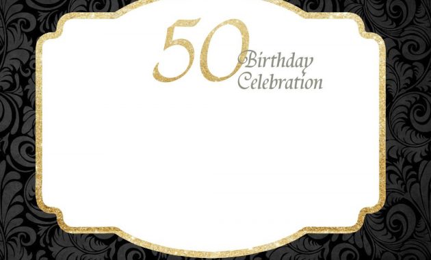 Free Printable 50th Birthday Invitations Free Printable throughout measurements 1050 X 750