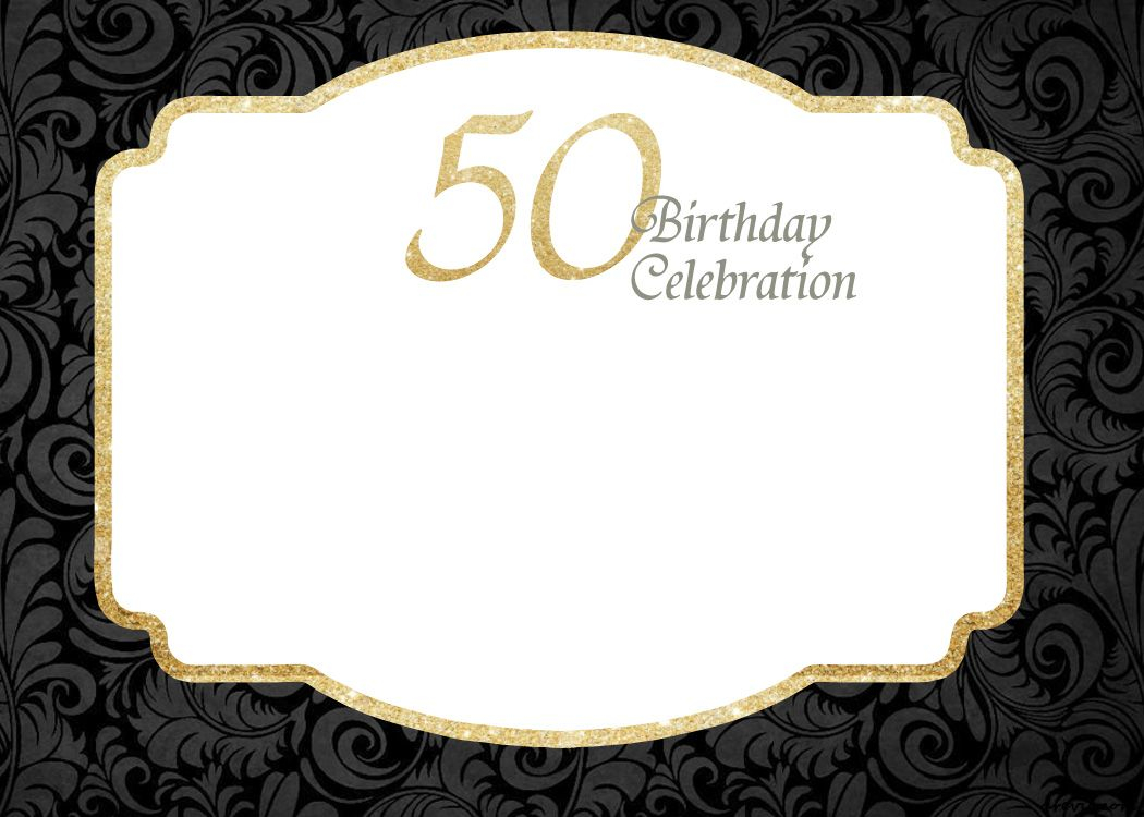 Free Printable 50th Birthday Invitations Free Printable throughout proportions 1050 X 750