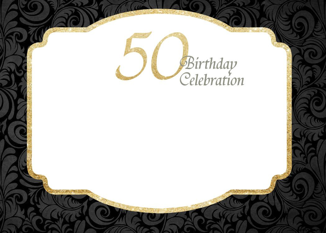 Free Printable 50th Birthday Invitations Free Printable with regard to sizing 1050 X 750