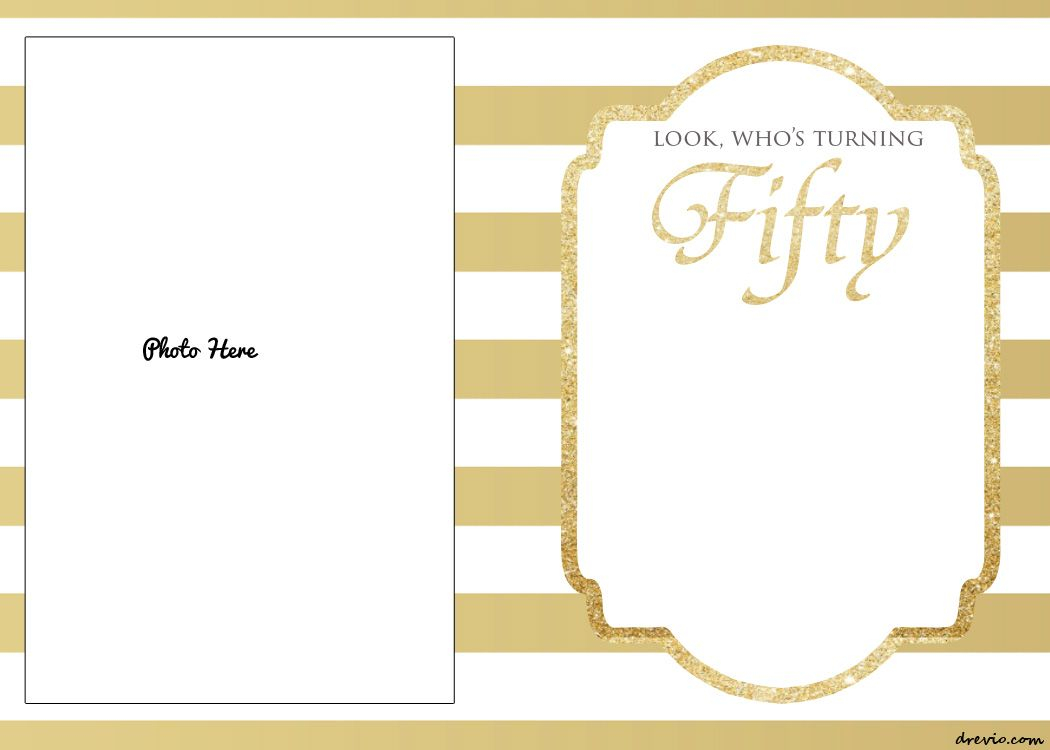 Free Printable 50th Birthday Invitations Template 50th Birthday in dimensions 1050 X 750