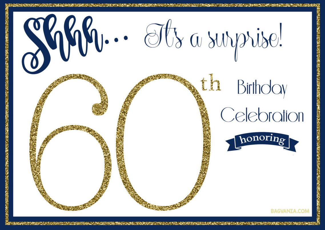 Free Printable 60th Birthday Invitations Moms 60th 60th inside measurements 1138 X 806