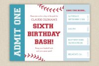 Free Printable Baseball Birthday Party Invitations Birthday Party throughout dimensions 1500 X 1277