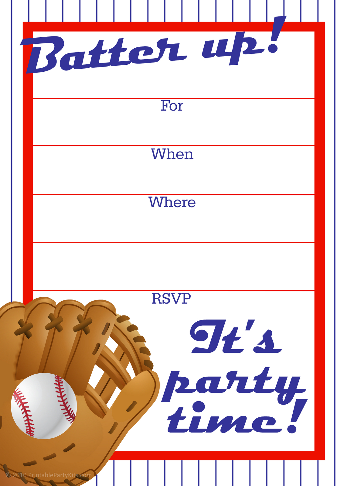 Free Printable Baseball Party Invitation Js Birthday with size 1143 X 1600