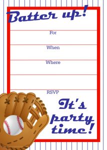 Free Printable Baseball Party Invitation Party Printables in proportions 1143 X 1600
