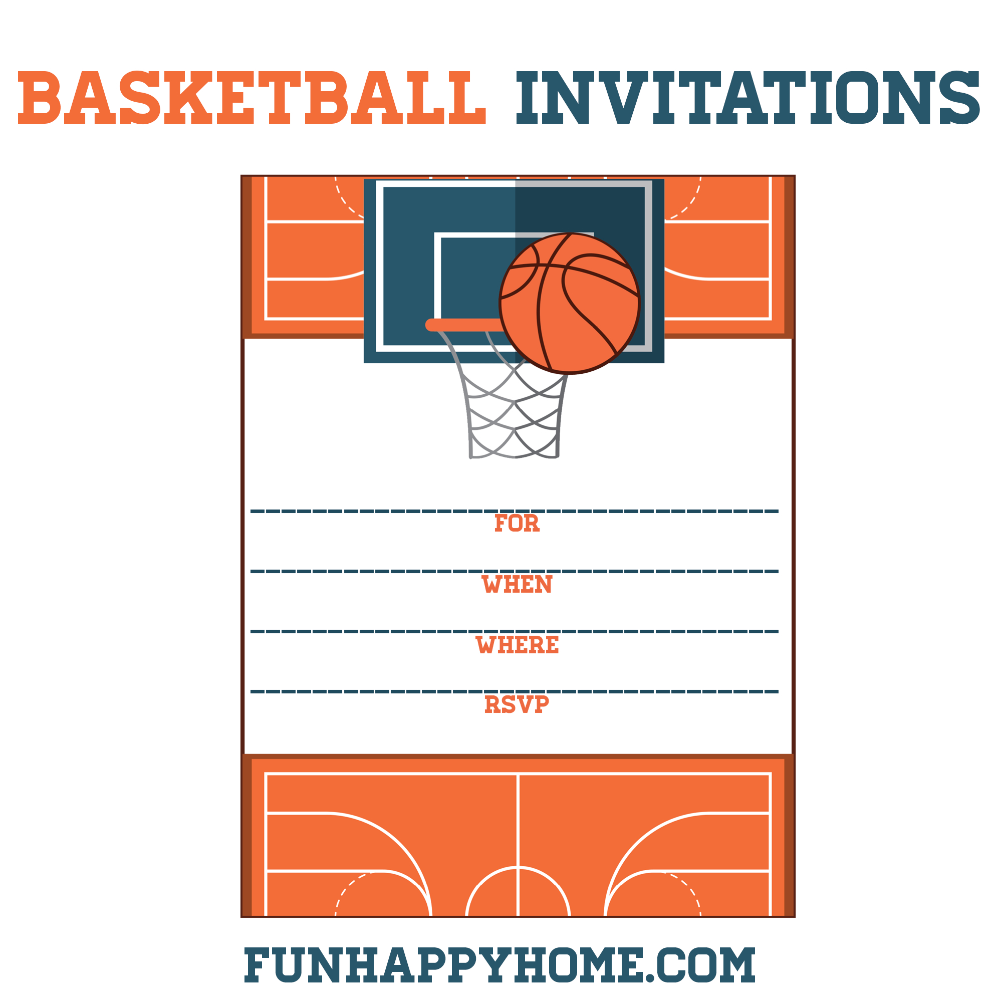 Free Printable Basketball Themed Party Invitations Best Of in proportions 2000 X 2000