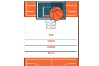 Free Printable Basketball Themed Party Invitations Best Of throughout size 2000 X 2000