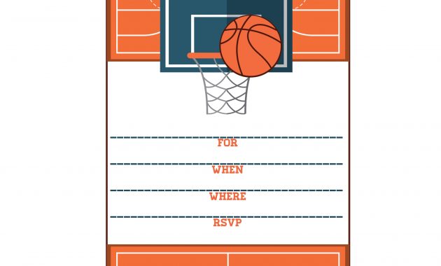 Free Printable Basketball Themed Party Invitations Best Of throughout size 2000 X 2000