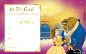 Free Printable Beauty And The Beast Royal Invitation Free regarding size 1280 X 800