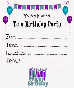 Free Printable Birthday Invitations For Kids Freeprintables regarding sizing 1354 X 1600