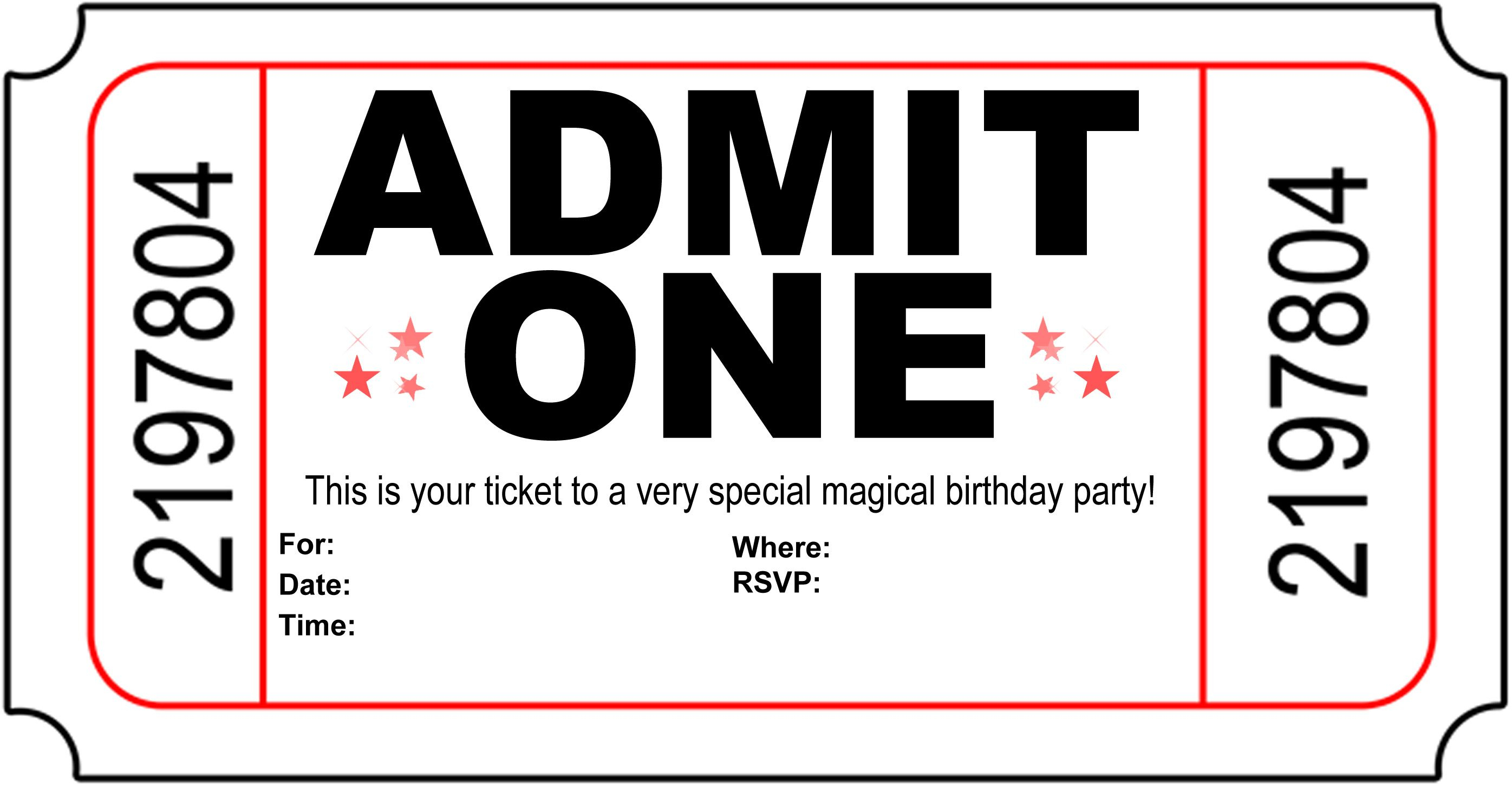 Free Printable Birthday Party Invitations Kansas Magician Magic in proportions 2792 X 1450