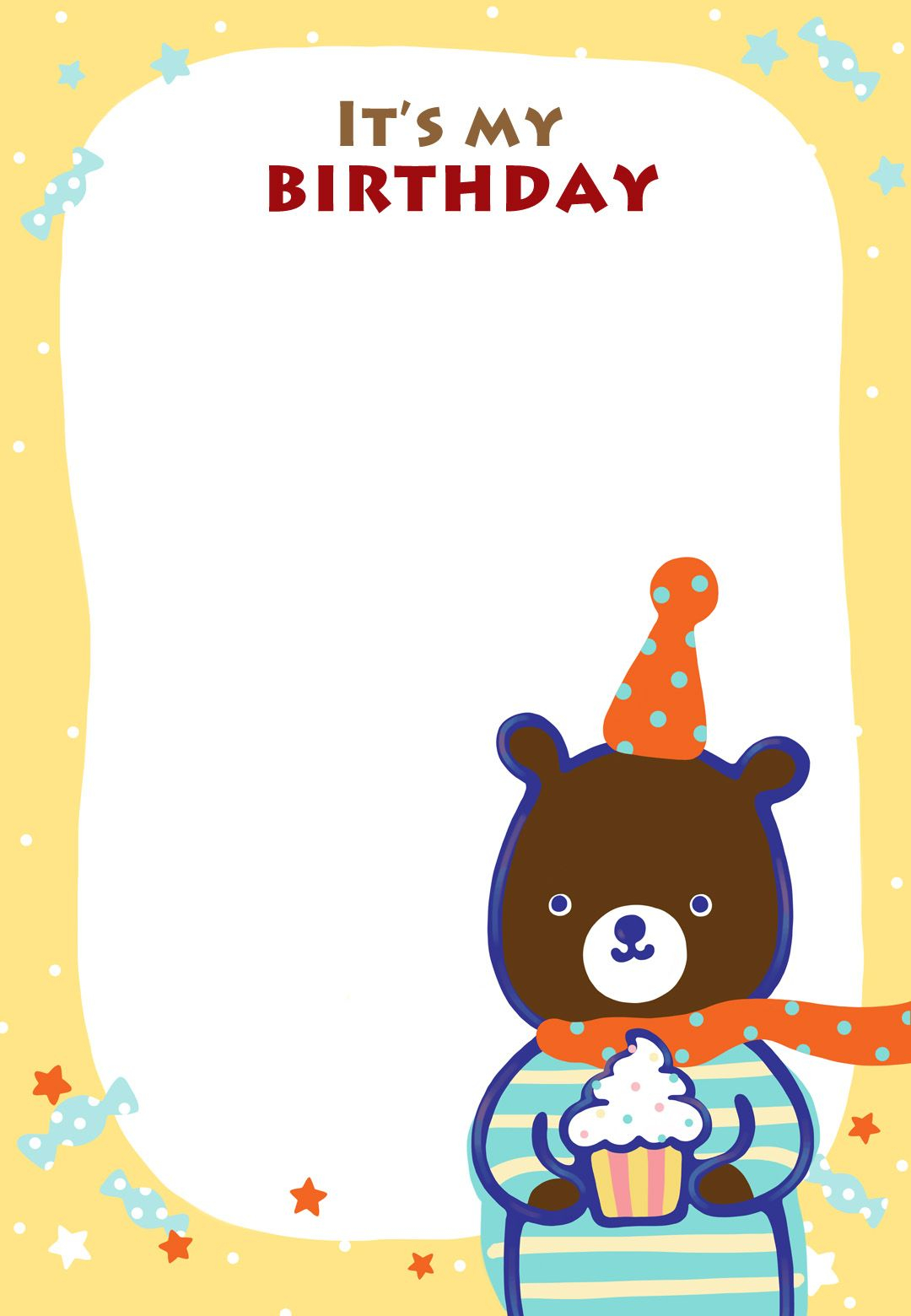 Free Printable Birthday Teddy Bear Invitation Littlestar Cindy inside size 1080 X 1560