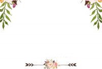 Free Printable Boho Chic Flower Ba Shower Invitation Template intended for sizing 1500 X 2100