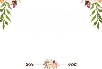 Free Printable Boho Chic Flower Ba Shower Invitation Template throughout size 768 X 1075