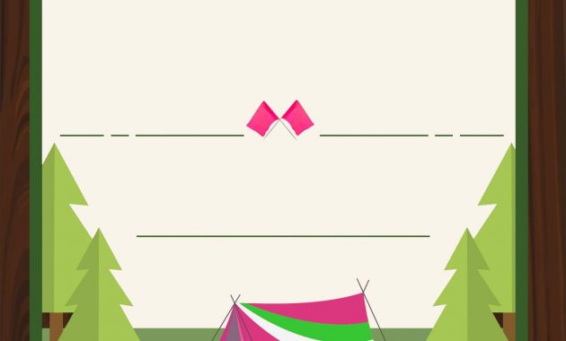 Free Printable Camping Party Invitation For Girls Free with regard to proportions 1500 X 2100