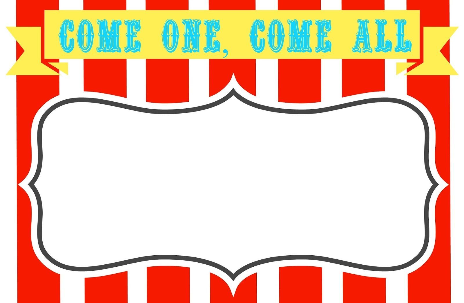 Free Printable Carnival Themed Invitations Paper Crafting intended for sizing 1600 X 1043