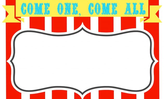 Free Printable Carnival Themed Invitations Paper Crafting with sizing 1600 X 1043