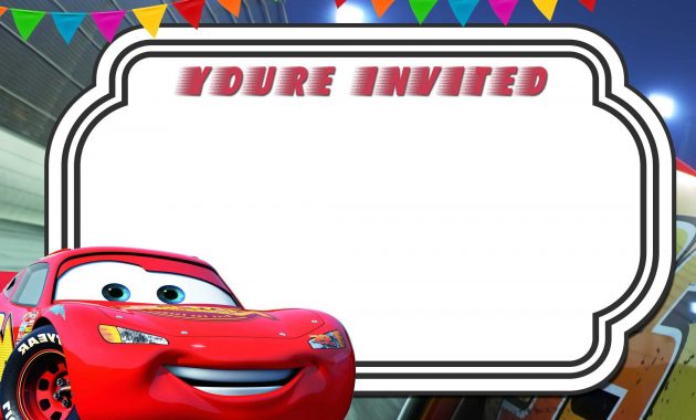 Free Printable Cars 3 Lightning Mcqueen Invitation Go pertaining to size 2100 X 1500