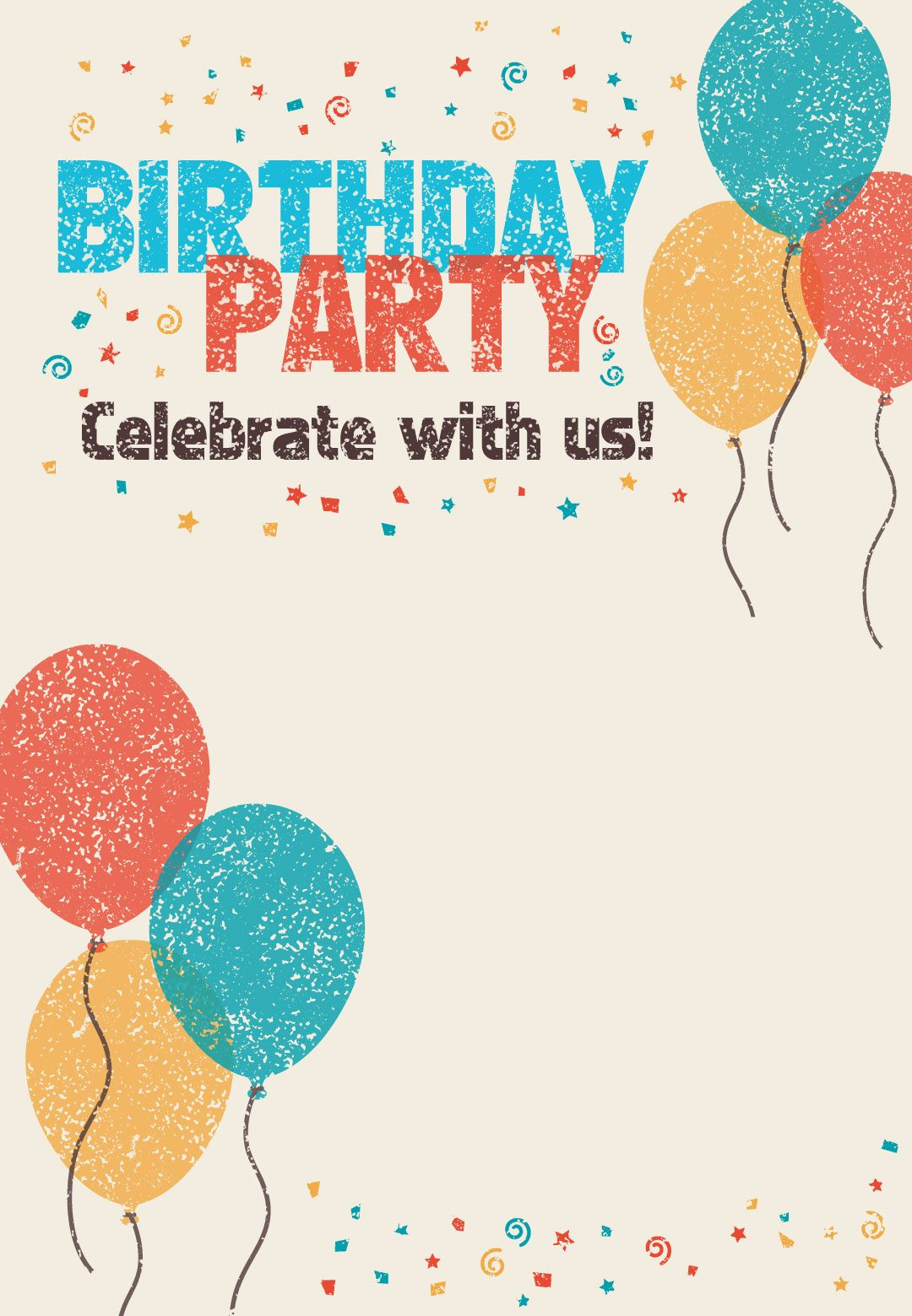 Free Printable Celebrate With Us Invitation Great Site For inside sizing 1080 X 1560
