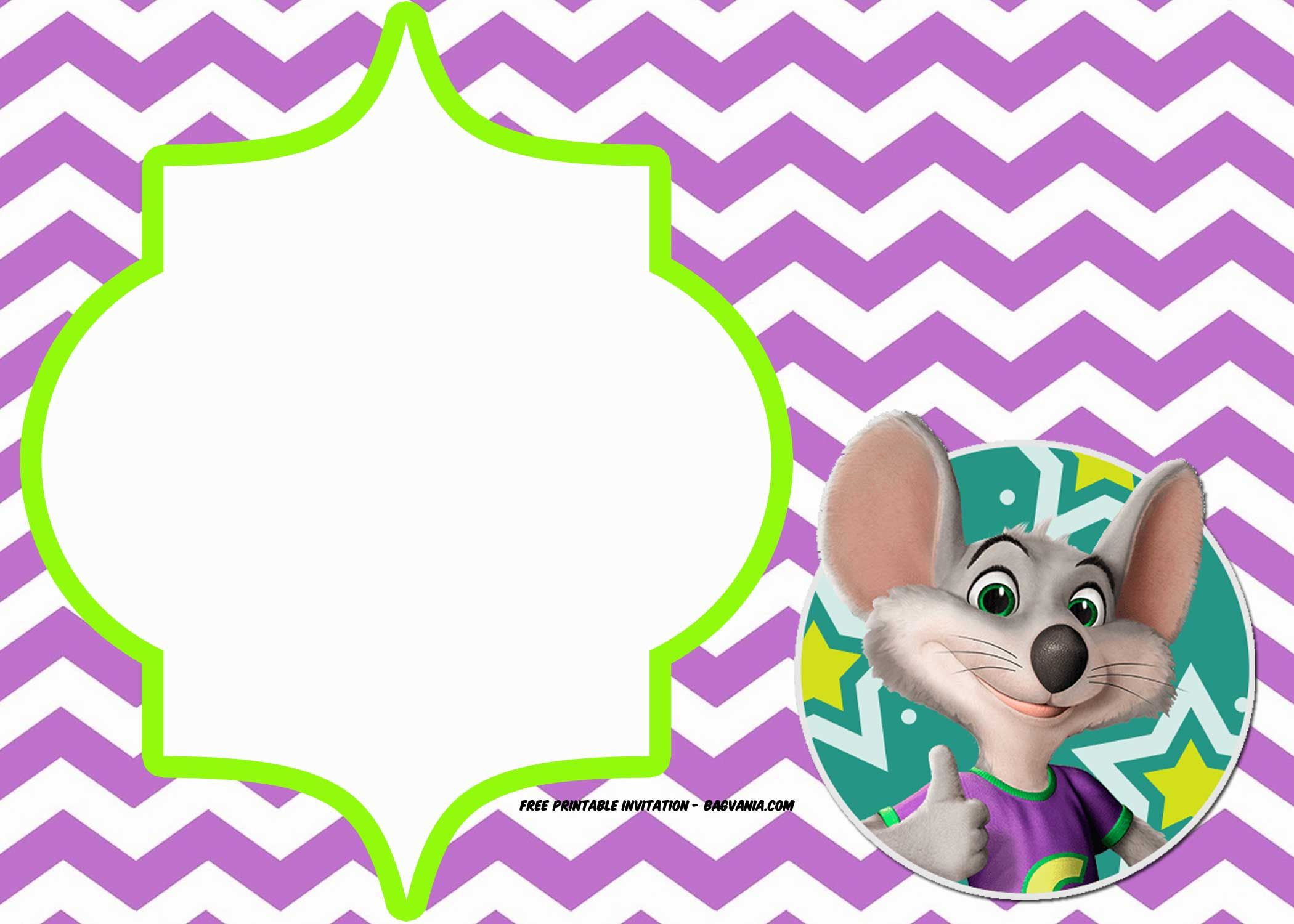 Free Printable Chuck E Cheese Invitation Free Printable in proportions 2100 X 1500