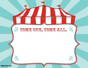 Free Printable Circus Birthday Invitations Template Bagvania Free for dimensions 1600 X 1236