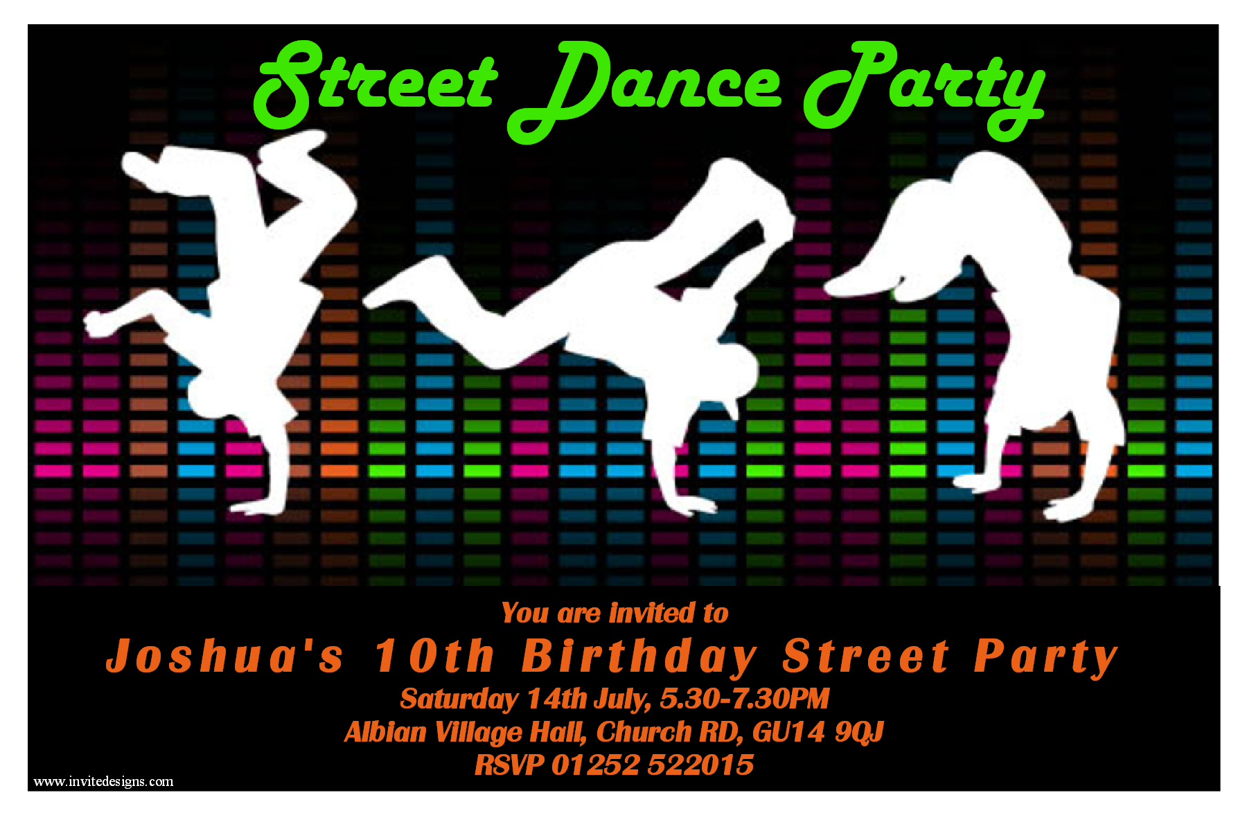 Free Printable Dance Party Invitations Party Invitation Collection intended for proportions 1800 X 1200