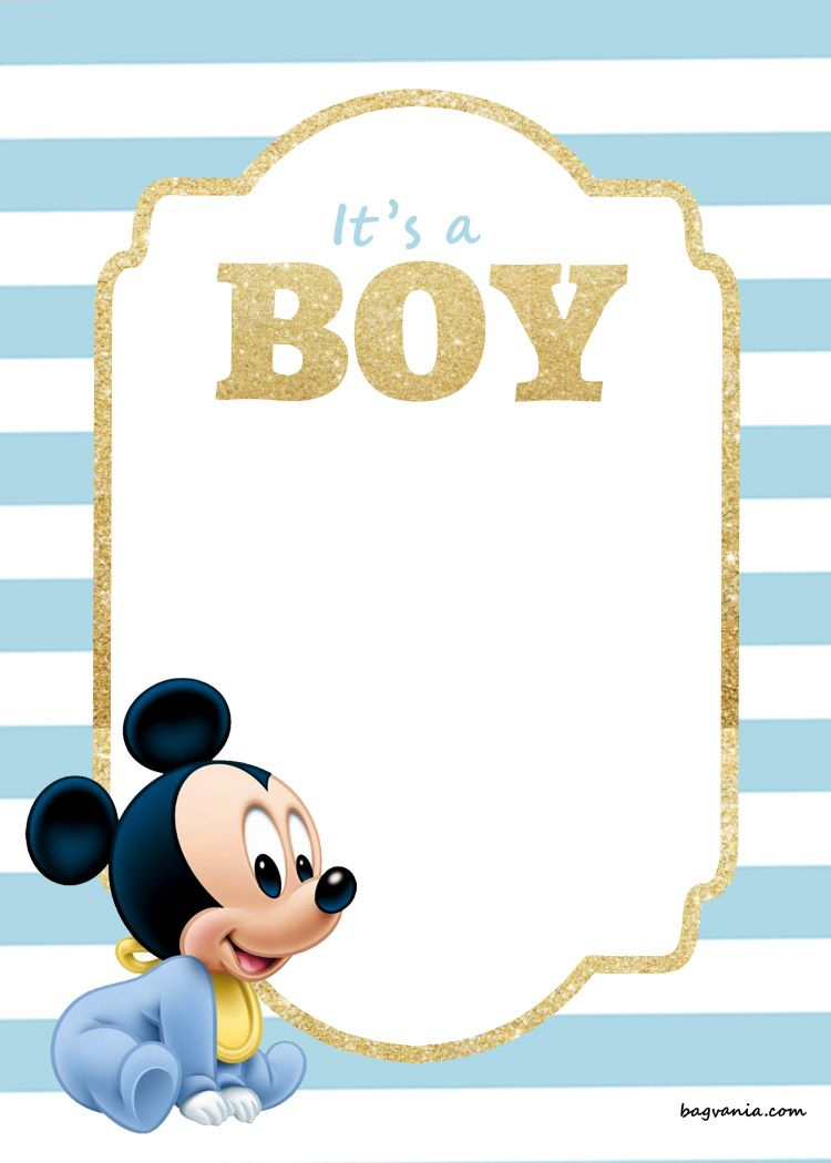 Free Printable Disney Ba Shower Free Printable Birthday with regard to size 750 X 1050