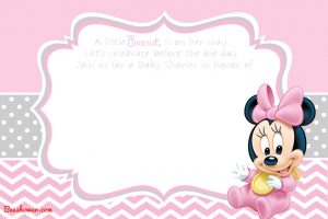 Free Printable Disney Ba Shower Invitations Ba Shower Mickey inside size 1280 X 853