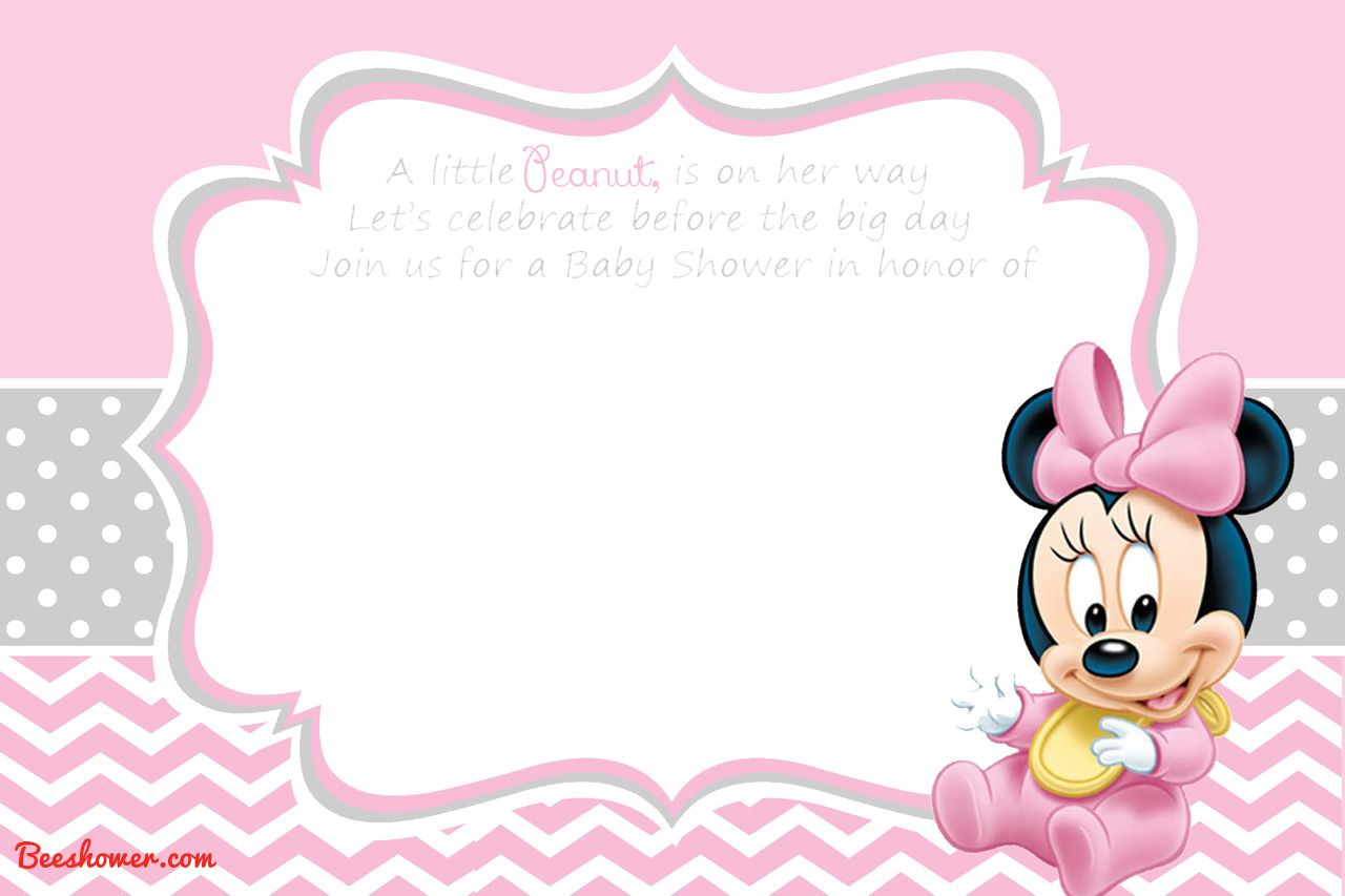 Free Printable Disney Ba Shower Invitations Ba Shower Mickey with regard to size 1280 X 853
