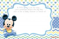 Free Printable Disney Ba Shower Invitations Ba Shower Mickey within size 1280 X 853