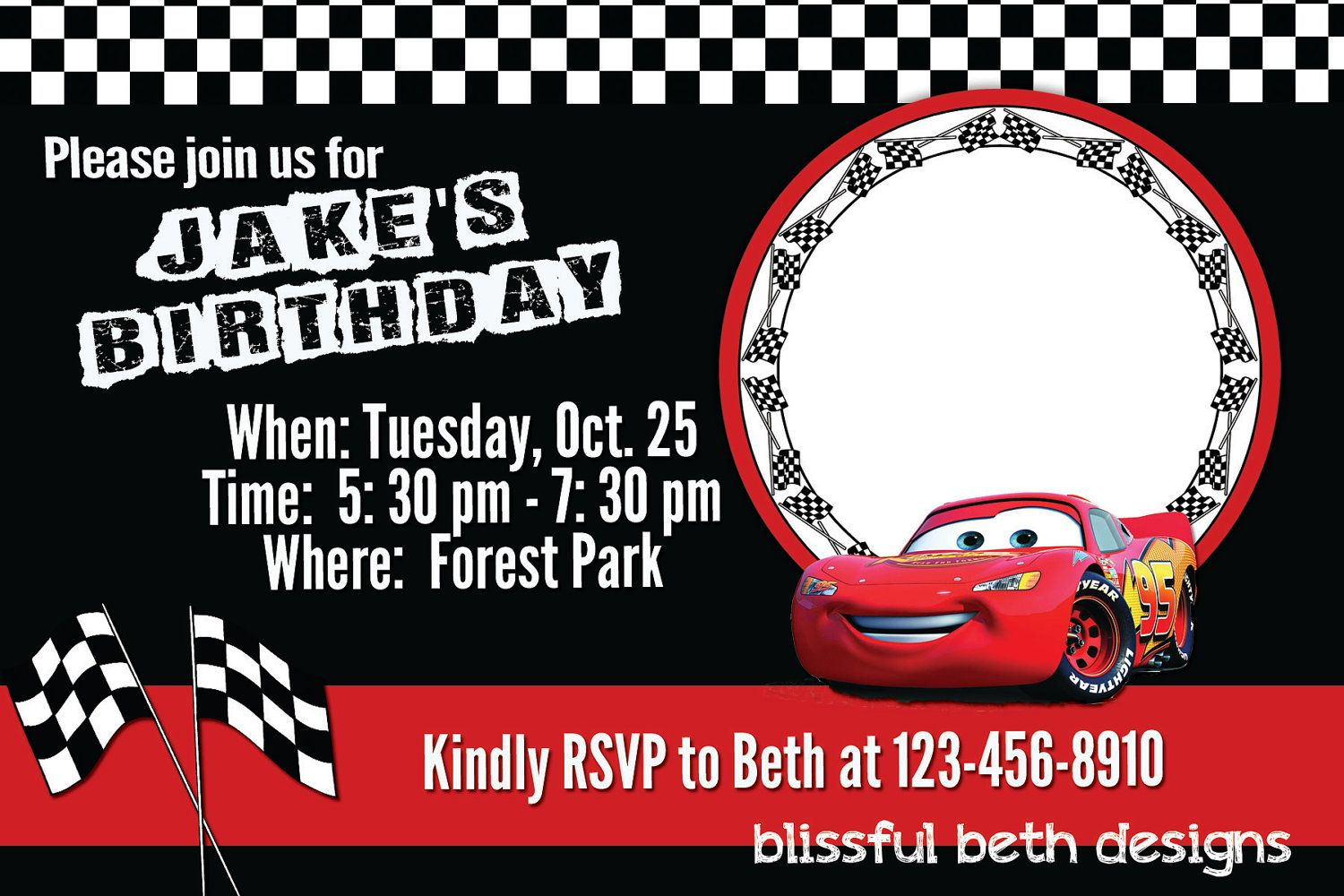 Free Printable Disney Cars Birthday Party Invitations Disney Cars pertaining to size 1500 X 1000