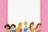 Free Printable Disney Princess Ticket Invitation Disney with regard to measurements 735 X 1103