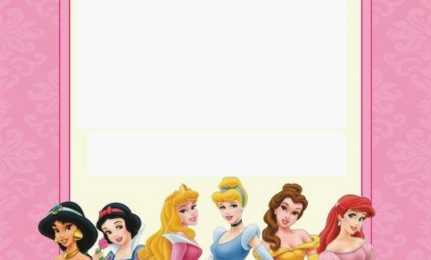 Free Printable Disney Princess Ticket Invitation Disney with regard to measurements 735 X 1103