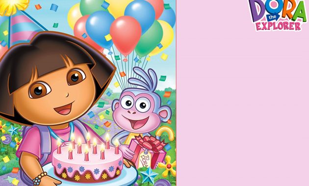 Free Printable Dora The Explorer Party Invitation Birthday in sizing 2100 X 1500