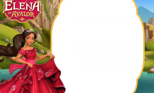 Free Printable Elena Of Avalor Invitation Free Printable inside measurements 2100 X 1500