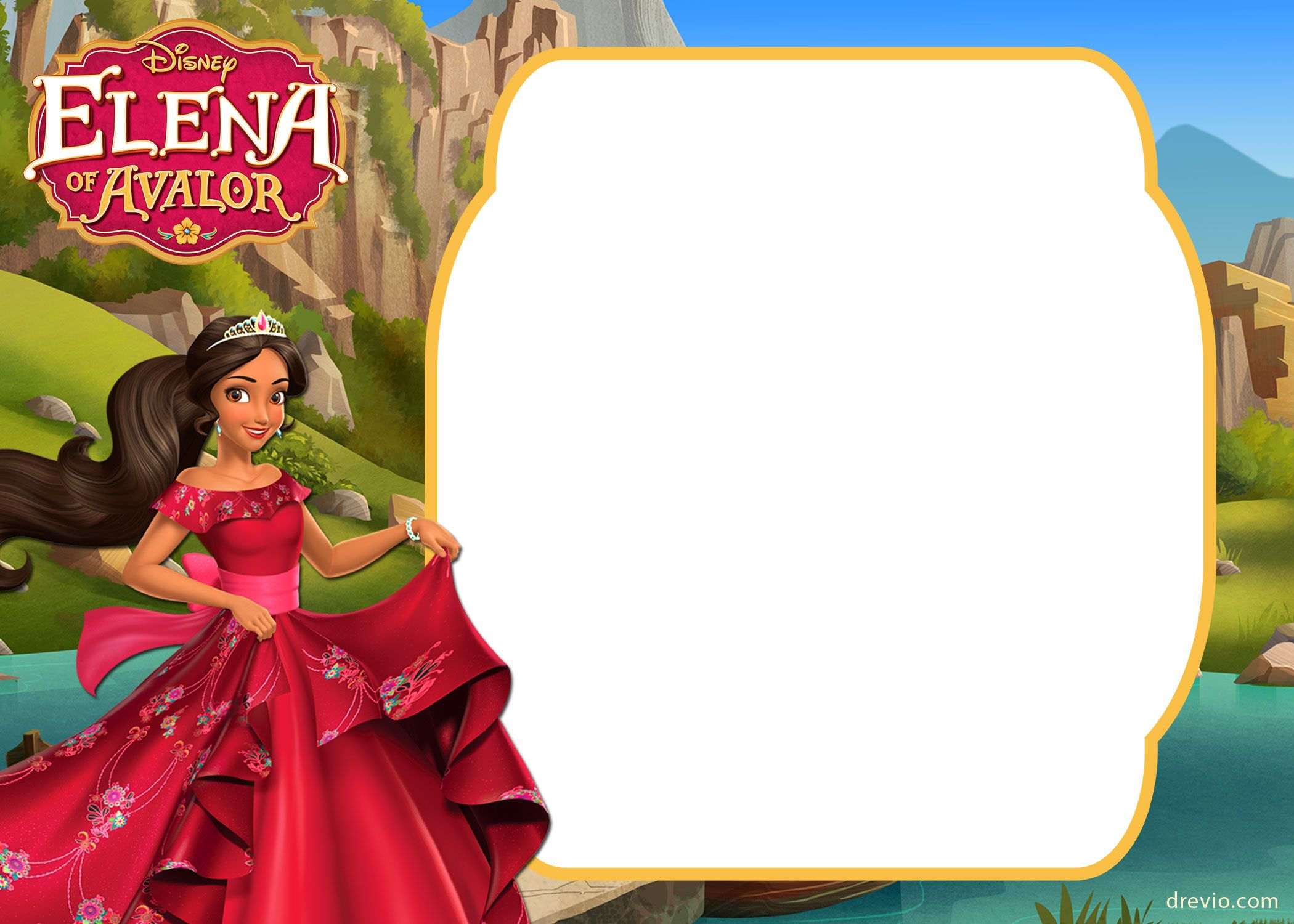 Free Printable Elena Of Avalor Invitation Free Printable inside measurements 2100 X 1500