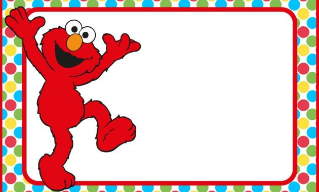 Free Printable Elmo Party Invitation Template Coolest Invitation for measurements 1400 X 1000