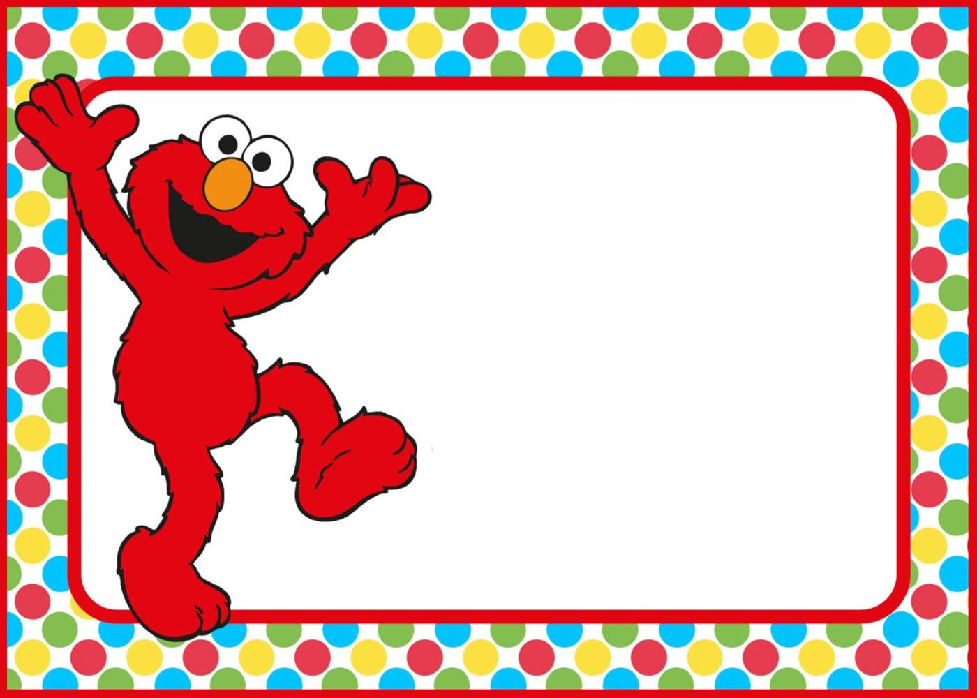 Free Printable Elmo Party Invitation Template Coolest Invitation inside proportions 1400 X 1000