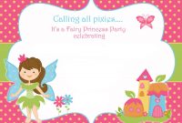 Free Printable Fairy Birthday Invitation Free Printable intended for sizing 1500 X 1071