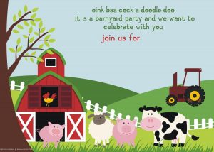 Free Printable Farm Animals Birthday Invitation Free Printable for sizing 1500 X 1071