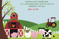Free Printable Farm Animals Birthday Invitation Free Printable inside size 1500 X 1071